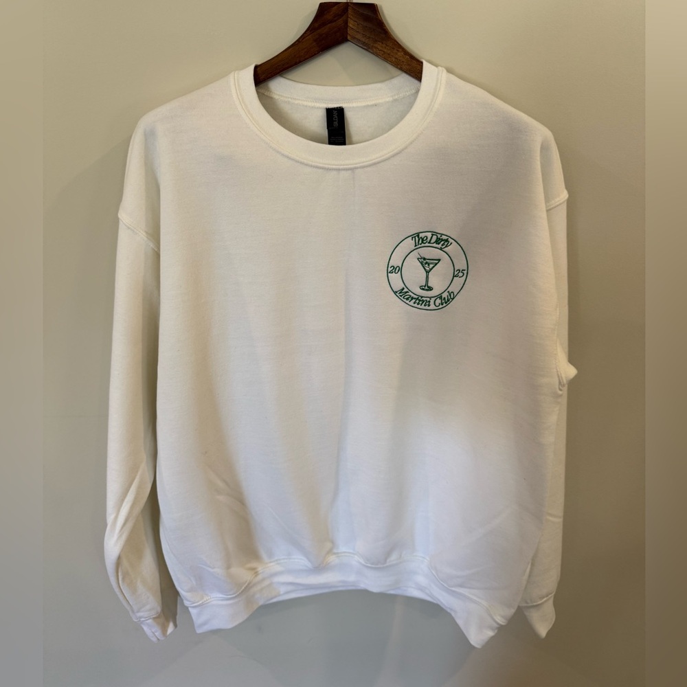 Dirty Martini Club Crewneck – Size L | St. Andrews NB Coastal Sweatshirt